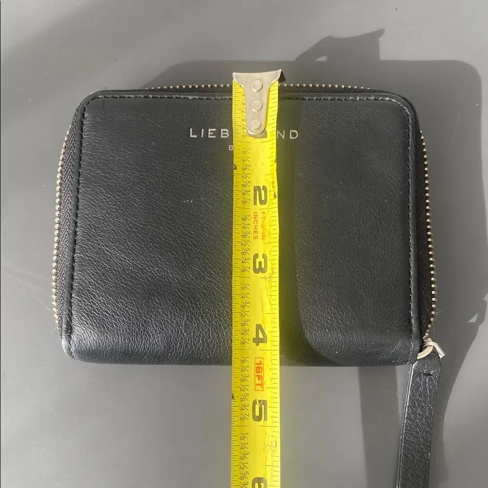 Liebeskind Berlin Black Women’s Bifold Wallet Nappa Leather Classic Minimalist